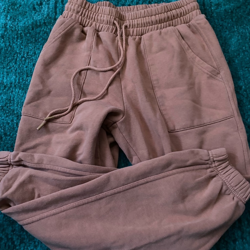 tan sweatpants